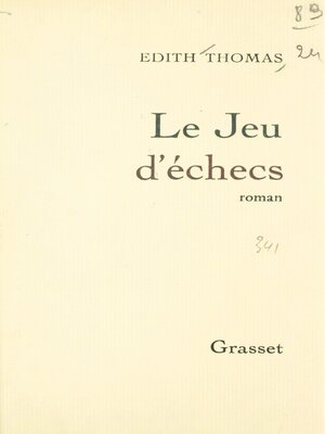 cover image of Le jeu d'échecs